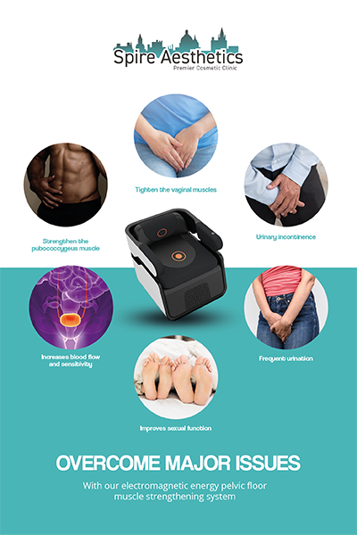 Image of EMS chair to treat Urine leakage Ascot from Spire Aesthetics