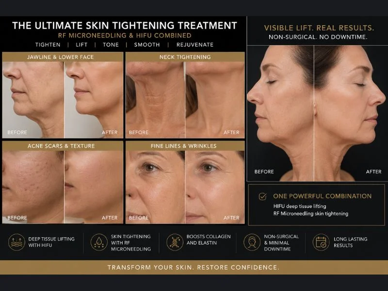 Results of combined treatment for the ultimate skin tightening treatment Ascot