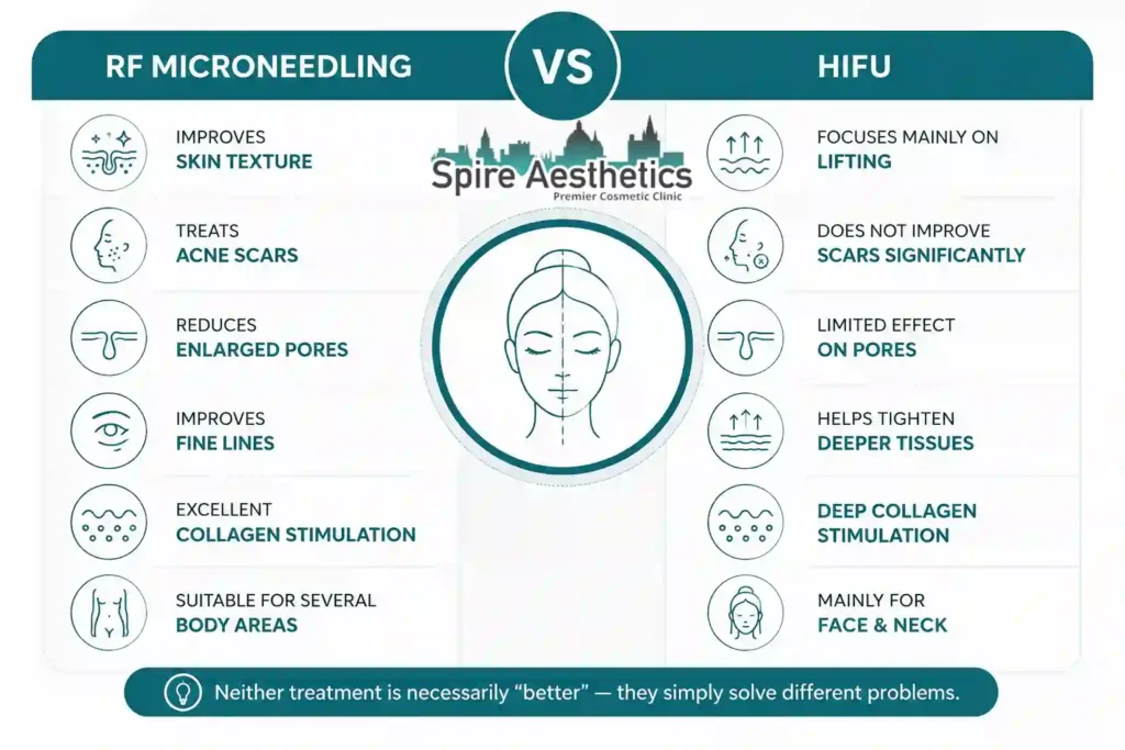 RF Microneedling vs HIFU: Which Treatment Gives Better Results Ascot?